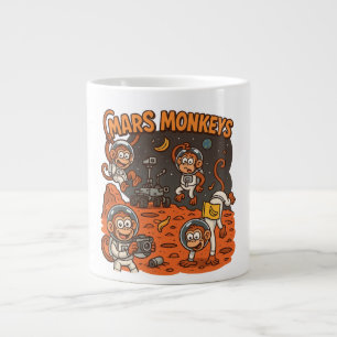 Mars Monkeys funny animal Giant Coffee Mug