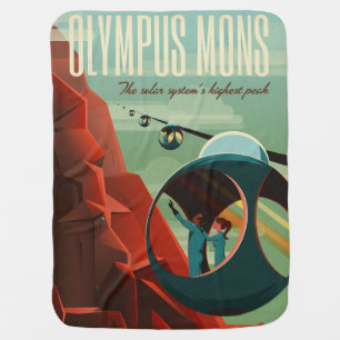Mars Olympus Mons Highest Volcano Solar System Baby Blanket