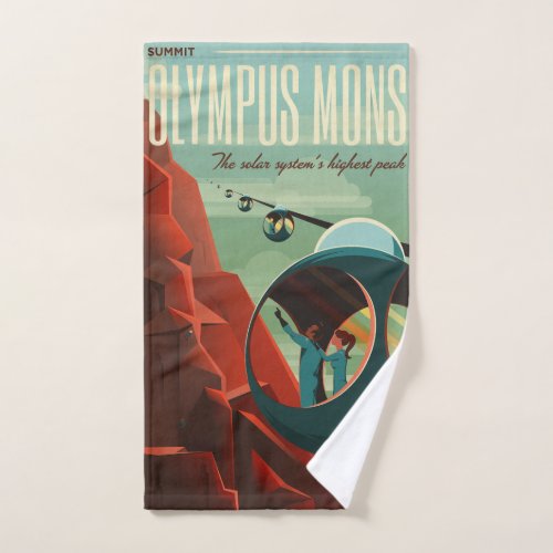 Mars Olympus Mons Highest Volcano Solar System Hand Towel