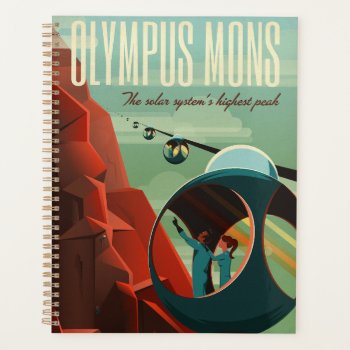 Mars Olympus Mons Highest Volcano Solar System Planner by Onshi_Designs at Zazzle