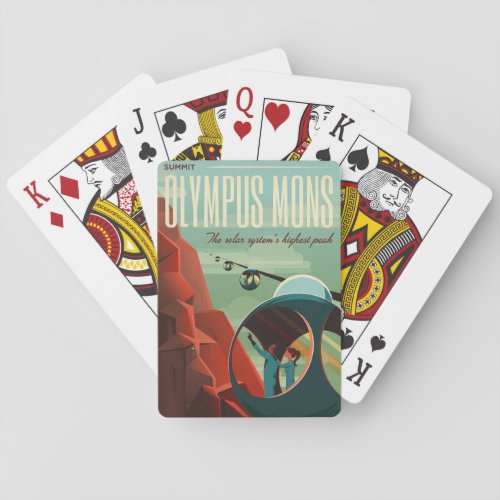 Mars Olympus Mons Highest Volcano Solar System Playing Cards