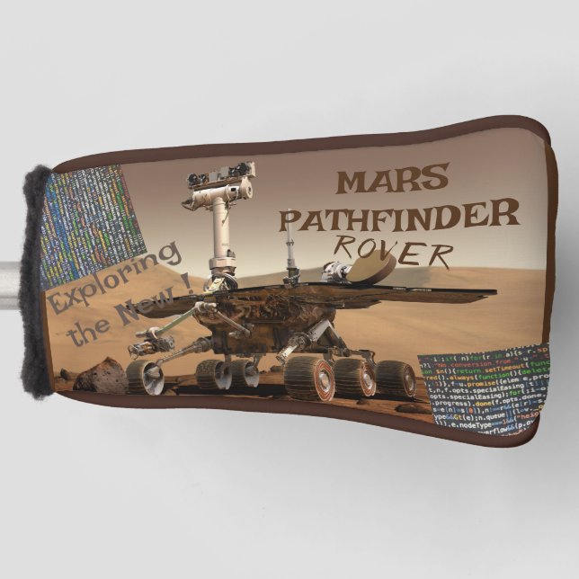 Mars Pathfinder Rover Space Exploration Themed  Golf Head Cover (Front)