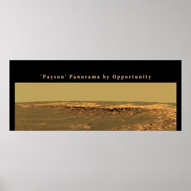 Mars Payson Panorama by Opportunity Poster (Front)