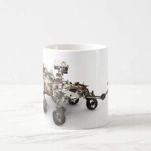 Mars Perseverance Rover On White Background. Coffee Mug