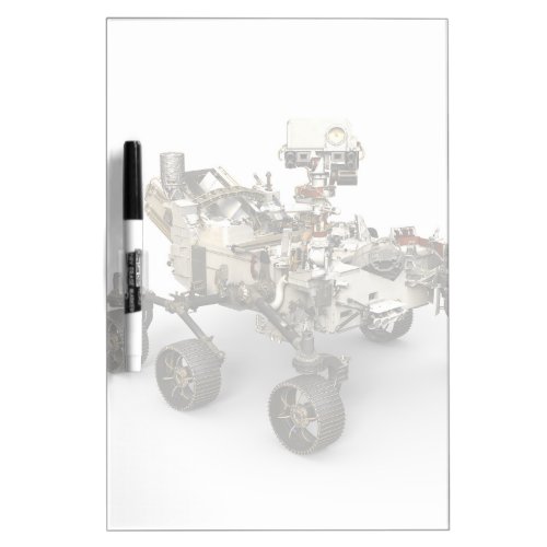 Mars Perseverance Rover On White Background Dry Erase Board