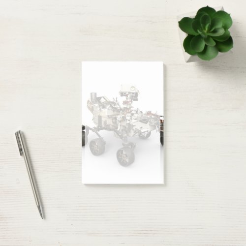 Mars Perseverance Rover On White Background Post_it Notes