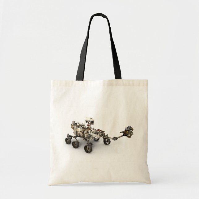 Mars Perseverance Rover On White Background. Tote Bag (Front)