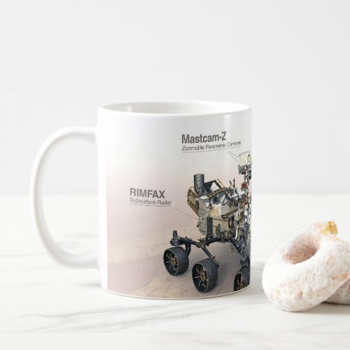 Mars Perseverance Rover With Instruments Coffee Mug