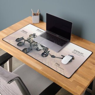 Mars Perseverance Rover With Instruments Desk Mat