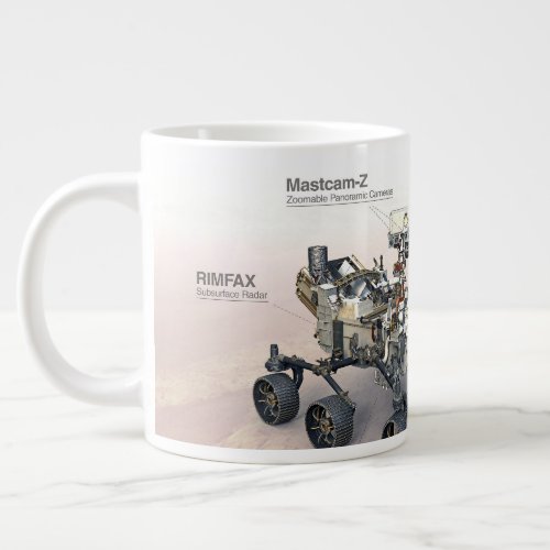 Mars Perseverance Rover With Instruments Giant Coffee Mug