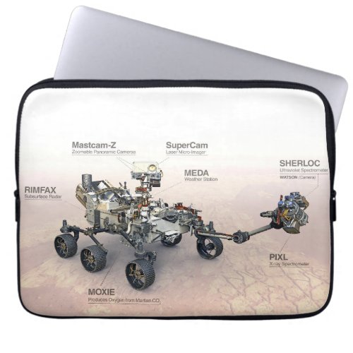 Mars Perseverance Rover With Instruments Laptop Sleeve