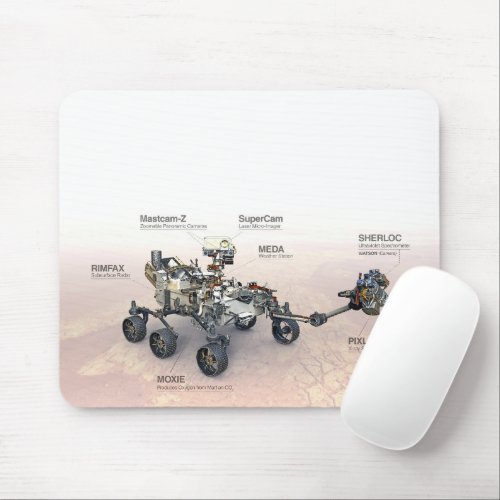 Mars Perseverance Rover With Instruments Mouse Pad