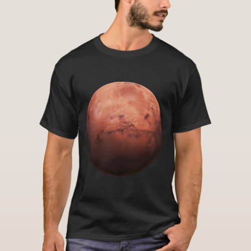 Mars Planet Realistic Occupy Mars Space Travel Exp T_Shirt