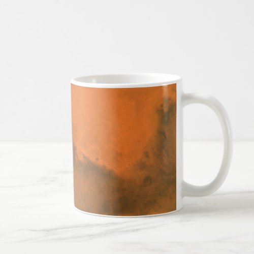 Mars Projection Map Coffee Mug