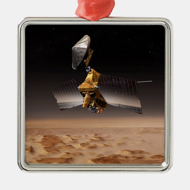 Mars Reconnaissance Orbiter 4 Metal Ornament (Front)
