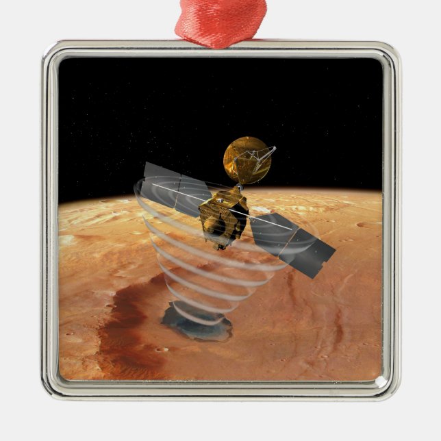 Mars Reconnaissance Orbiter Metal Ornament (Front)
