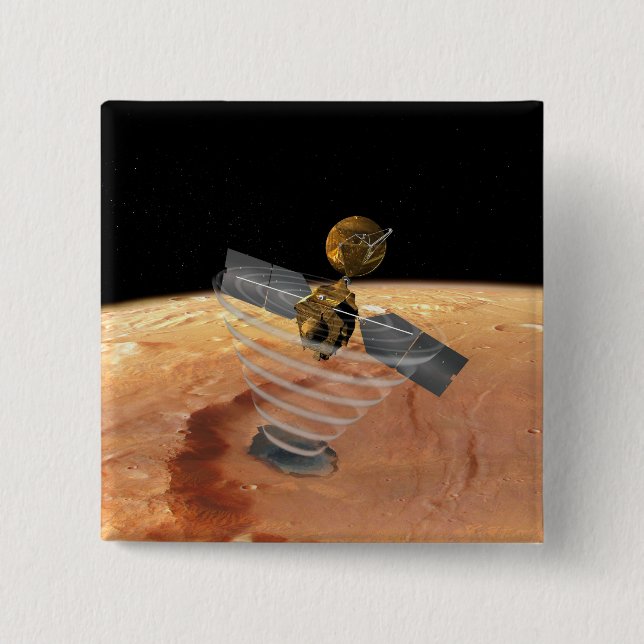 Mars Reconnaissance Orbiter Pinback Button (Front)