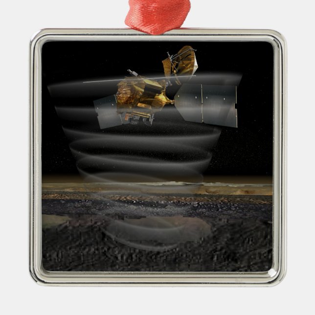 Mars Reconnaissance Orbiter's Radar at Work Metal Ornament (Front)