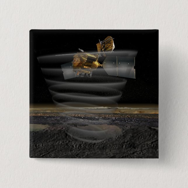 Mars Reconnaissance Orbiter's Radar at Work Pinback Button (Front)