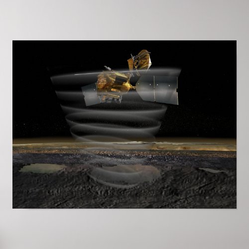 Mars Reconnaissance Orbiters Radar at Work Poster