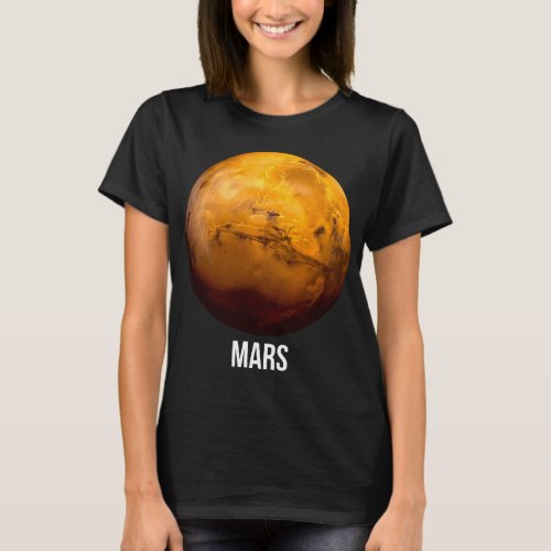 Mars Red Planet Astronomy Science Space Galaxy Fan T_Shirt