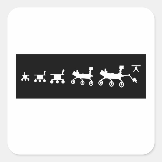mars rover family sticker (Front)
