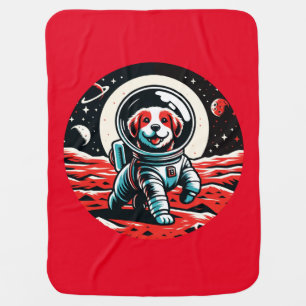 Mars Rover Pup Baby Blanket