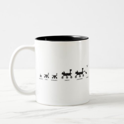 Mars Rovers Family Portrait Two_Tone Coffee Mug