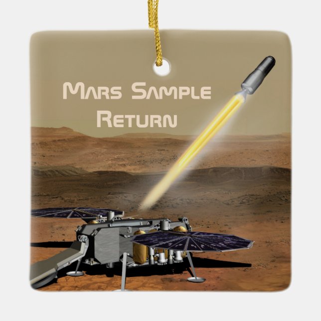Mars Sample Return Mission Ceramic Ornament (Front)