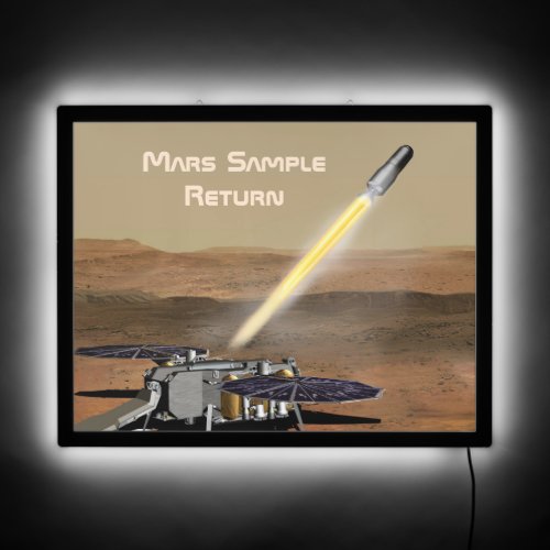Mars Sample Return Mission LED Sign