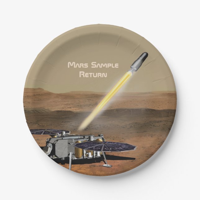 Mars Sample Return Mission Paper Plate (Front)