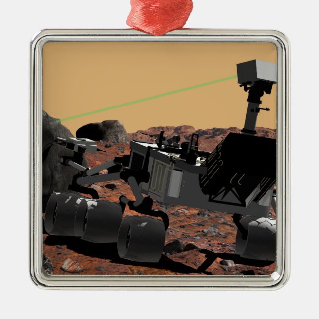 Mars Science Laboratory 3 Metal Ornament (Front)