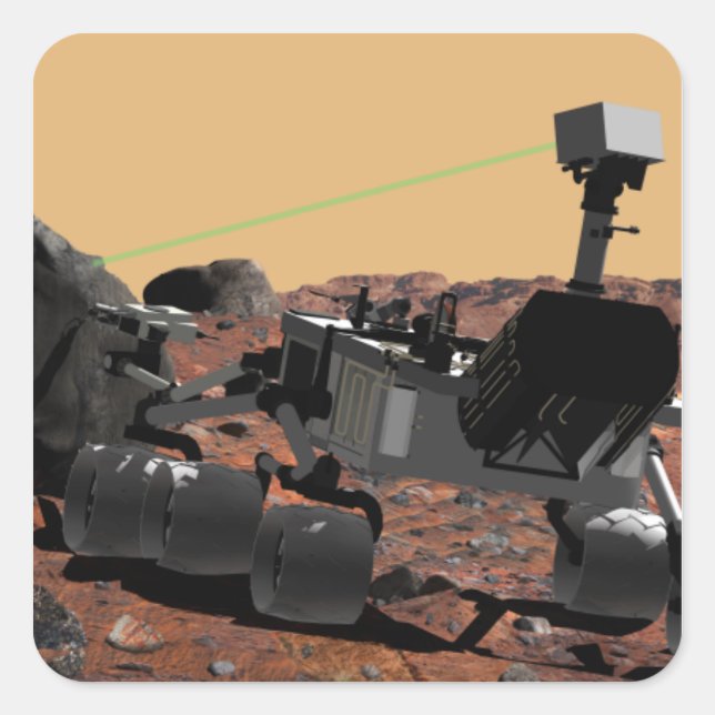 Mars Science Laboratory 3 Square Sticker (Front)