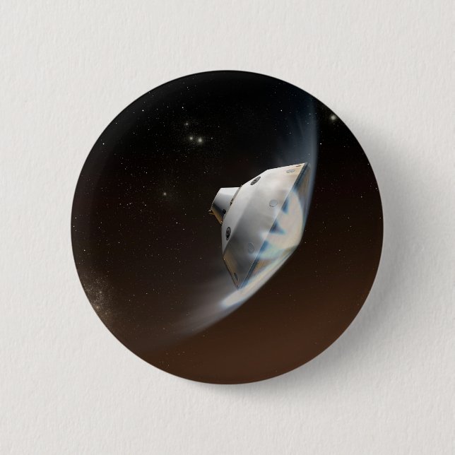 Mars Science Laboratory Aeroshell Capsule 2 Button (Front)