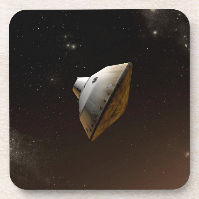Mars Science Laboratory Aeroshell Capsule Beverage Coaster (Front)