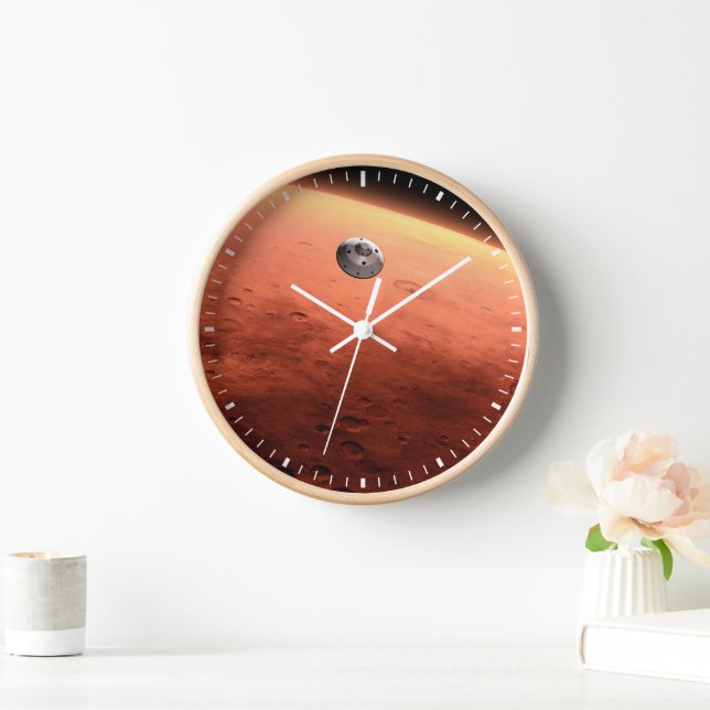 Mars Science Laboratory Approaching Mars. Clock (Home)