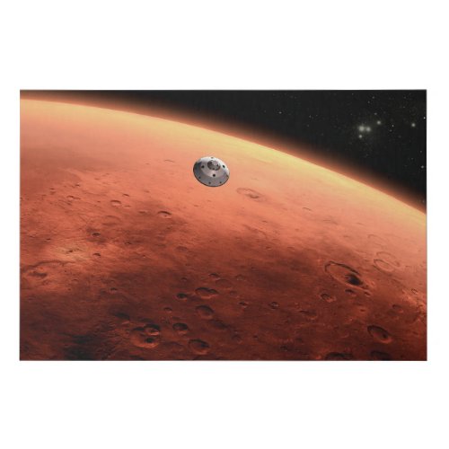 Mars Science Laboratory Approaching Mars Faux Canvas Print