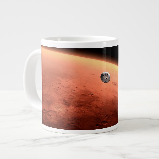 Mars Science Laboratory Approaching Mars. Giant Coffee Mug (Front Left)