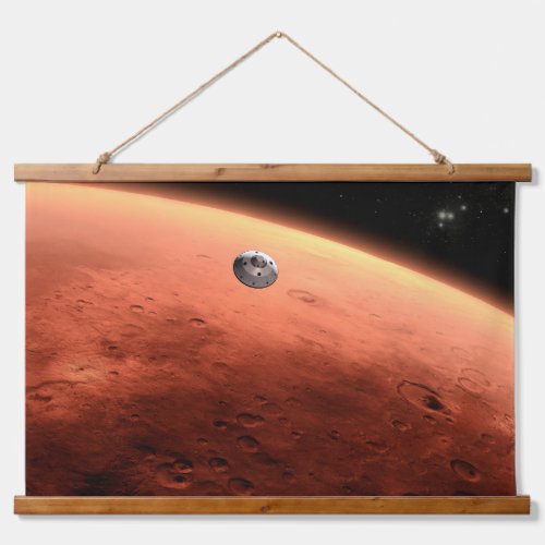 Mars Science Laboratory Approaching Mars Hanging Tapestry