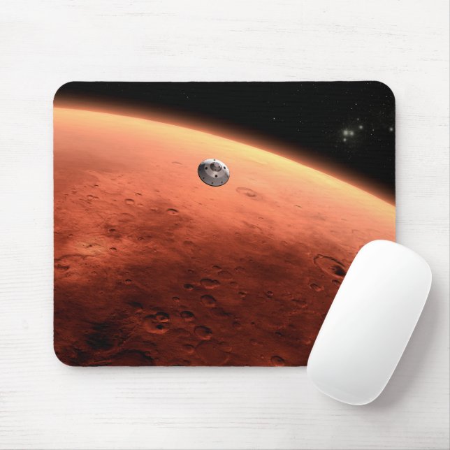 Mars Science Laboratory Approaching Mars. Mouse Pad (With Mouse)