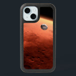 Mars Science Laboratory Approaching Mars. iPhone 15 Case<br><div class="desc">Artist's concept of Mars Science Laboratory spacecraft approaching Mars. The Curiosity rover is safely tucked inside the spacecraft's aeroshell.</div>