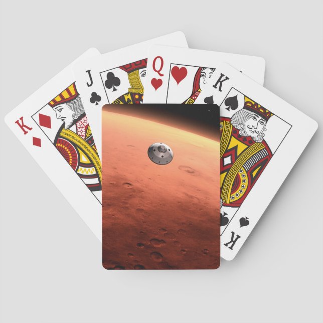 Mars Science Laboratory Approaching Mars. Poker Cards (Back)