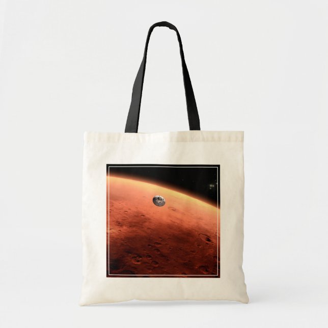 Mars Science Laboratory Approaching Mars. Tote Bag (Front)