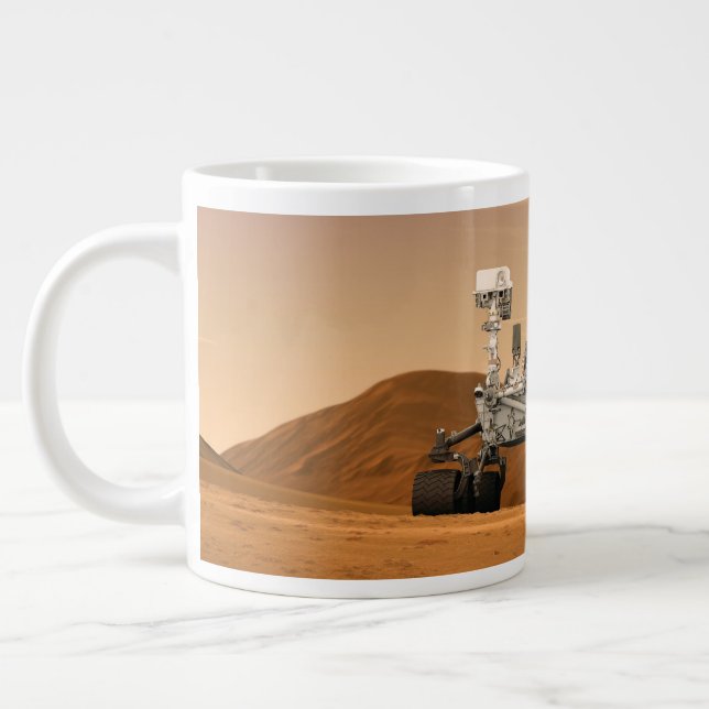 Mars Science Laboratory Curiosity Rover. 2 Giant Coffee Mug (Left)