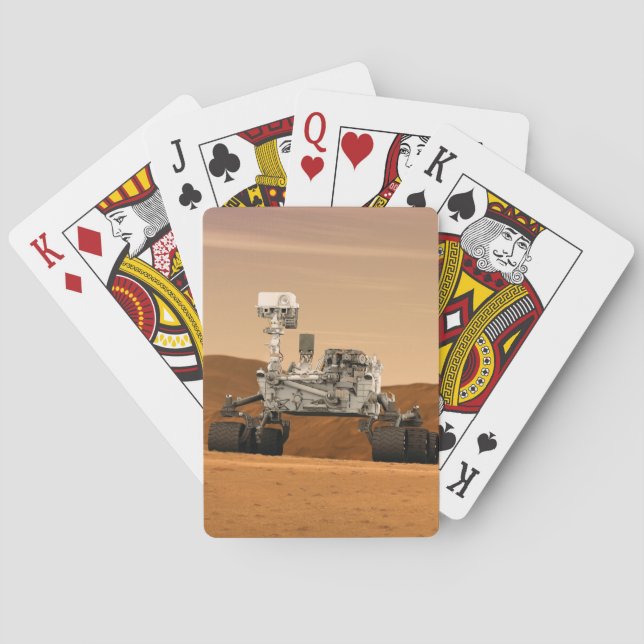 Mars Science Laboratory Curiosity Rover. 2 Poker Cards (Back)