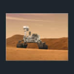Mars Science Laboratory Curiosity Rover. 2 Postcard<br><div class="desc">Artist's concept of Mars Science Laboratory Curiosity rover,  a mobile robot for investigating Mars' past or present ability to sustain microbial life.</div>
