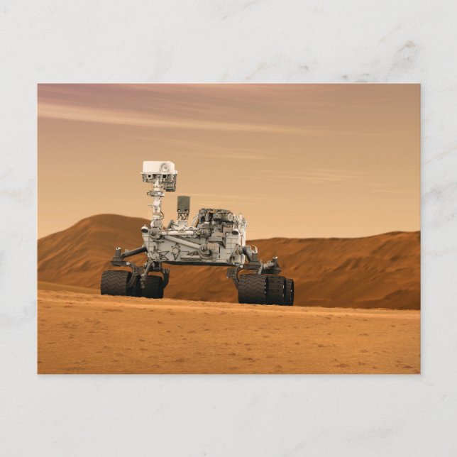 Mars Science Laboratory Curiosity Rover. 2 Postcard (Front)