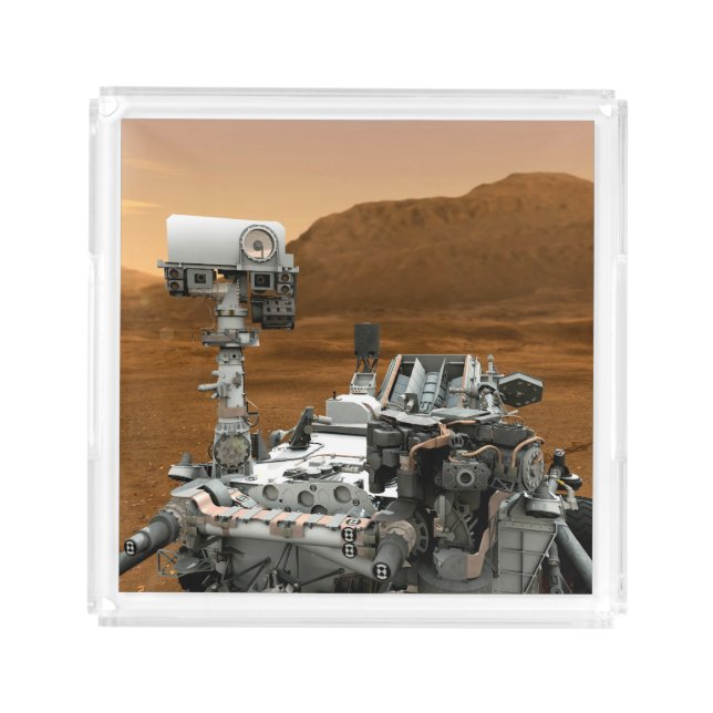 Mars Science Laboratory Curiosity Rover. 3 Acrylic Tray (Front)