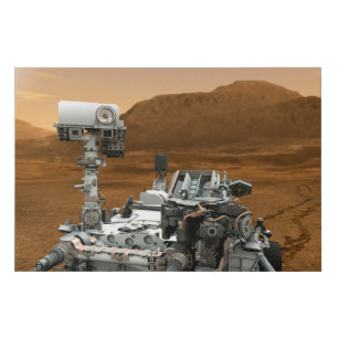 Mars Science Laboratory Curiosity Rover. 3 Faux Canvas Print
