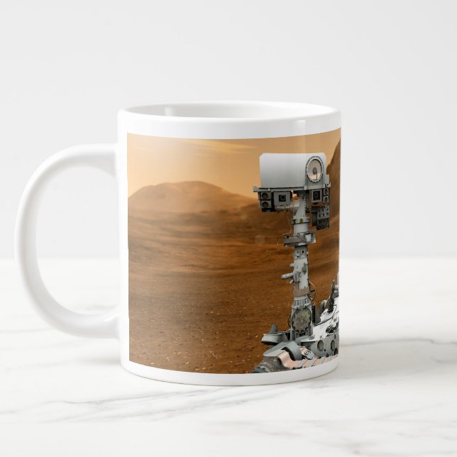Mars Science Laboratory Curiosity Rover. 3 Giant Coffee Mug (Left)